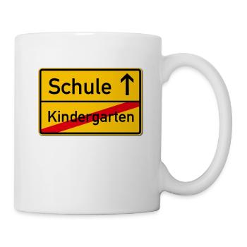 Idée de cadeau de signe de ville de première niveleuse d'inscription - Mug blanc - blanc - Droite