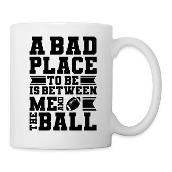 American Football - Tasse - Weiß - Rechts