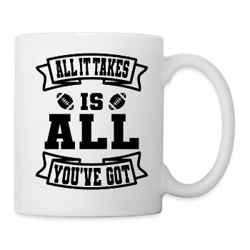 Football américain - Mug blanc - blanc - Droite