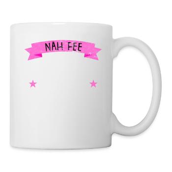 Nähen Näh Fee T-Shirt I Geschenk für Näherinnen - Tasse - Weiß - Rechts