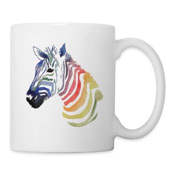 Colorful zebra - Mug - white - Right