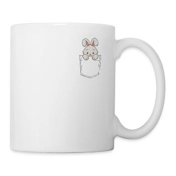 Lapin dans le sac - Mug blanc - blanc - Droite