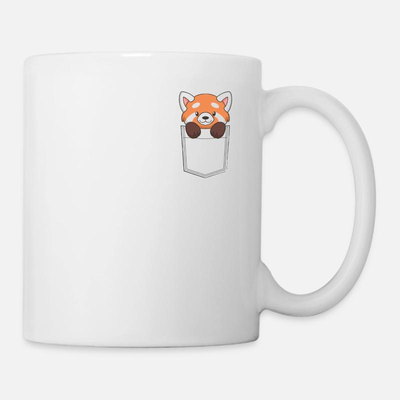 Panda in der Tasche - Tasse - Weiß