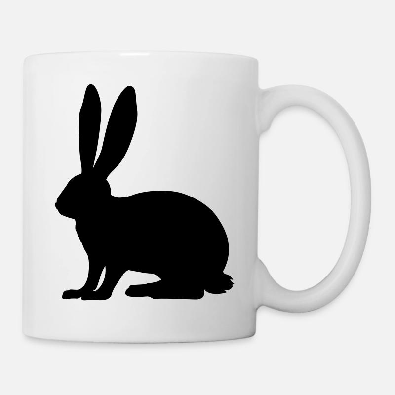 Rabbit, Hase, Bunny - Tasse - Weiß