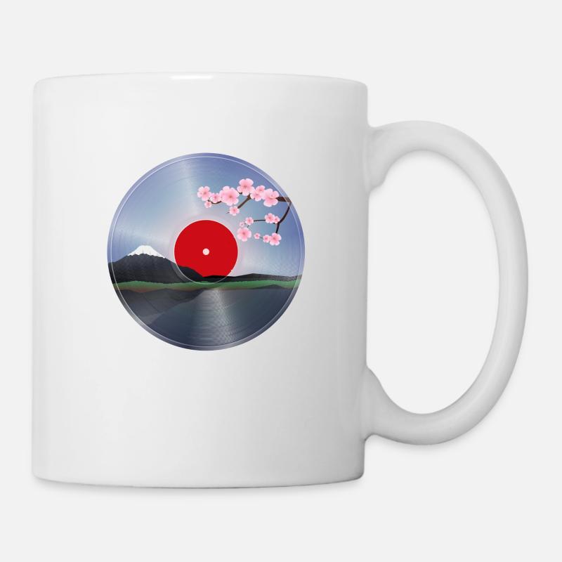 Vinyl LP Japan Kirschblüte - Tasse - Weiß
