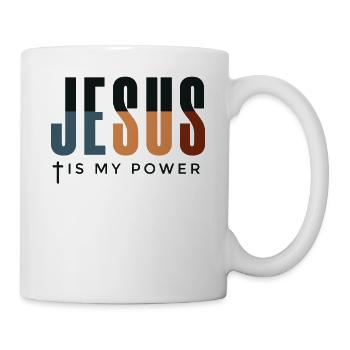 Jesus my strength - Christian gift - Christian - Mug - white - Right