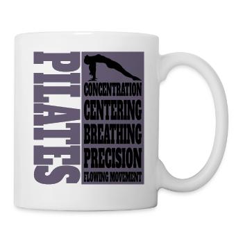 Pilates Concentration Centrant Respiration - Mug blanc - blanc - Droite
