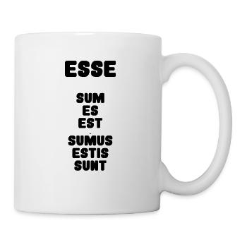 Latein Verb sein - Tasse - Weiß - Rechts
