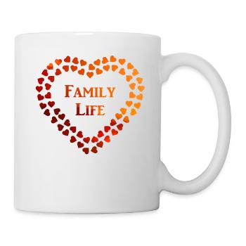 Love Family Life at Evening Sun Family and Friends - Mug - white - Right