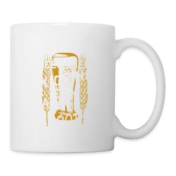 Ik drink geen Bier Holland Biertrinker Geschenk - Tasse - Weiß - Rechts