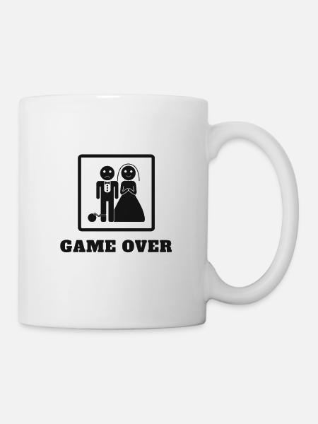 Game Over Hochzeit - Tasse - Weiß
