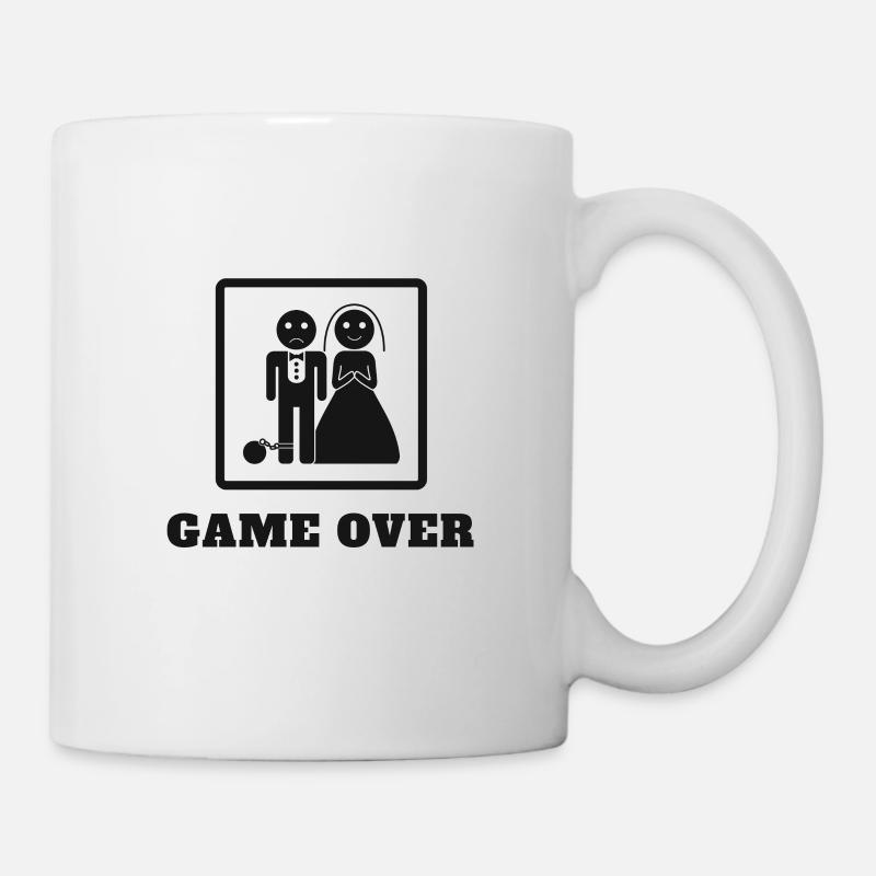 Game Over Hochzeit - Tasse - Weiß
