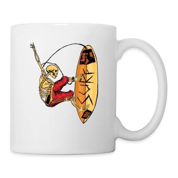 SURF Skull - Surfing Zombie - Mug - white - Right