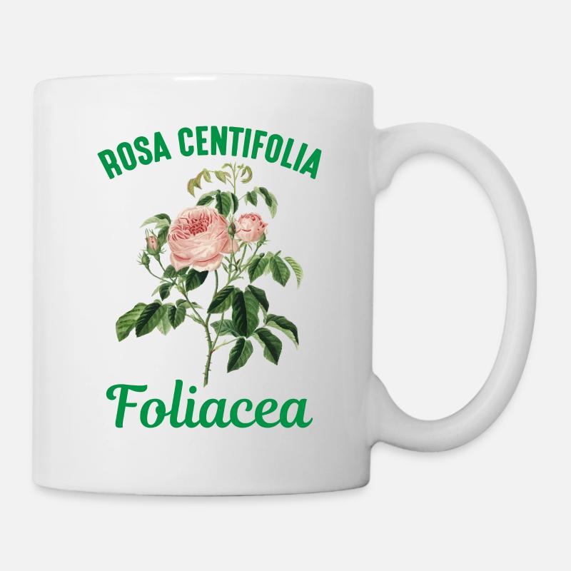 Rose Latein - Tasse - Weiß