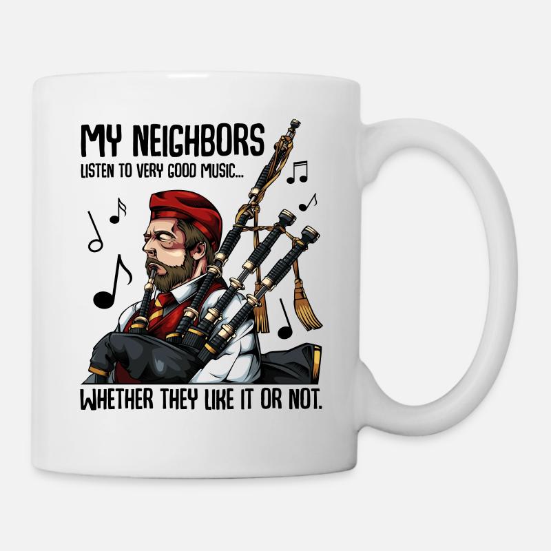 Cornemuse fraîche Cadeau de cornemuse - Mug blanc - blanc