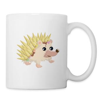 Igel mit Eiswaffeln - Mug - white - Right