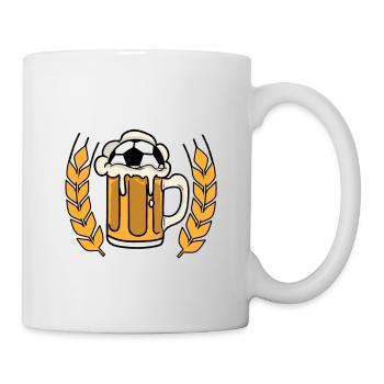 Beer & Football Beer Mug Beer Drinker Footballer - Mug - white - Right