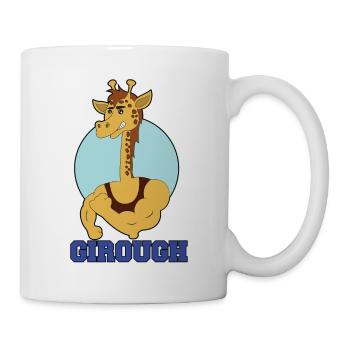 Giraffe lustige Tiere Gym Girough geschenk - Mug blanc - blanc - Droite