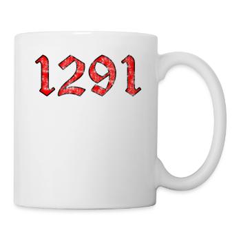 1291 Schweiz Schweizer Flagge Helvetia Geschenk - Tasse - Weiß - Rechts