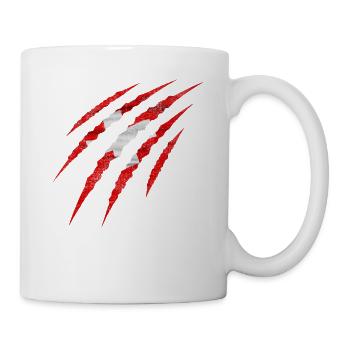 Schweiz Schweizer inside Helvetia Wunde Geschenk - Tasse - Weiß - Rechts