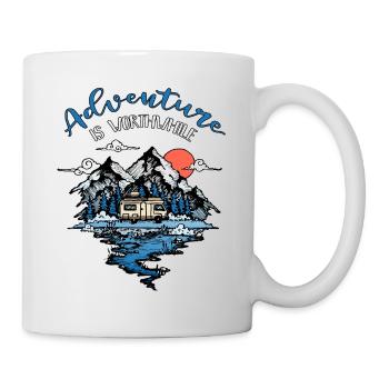 Abenteuer Wohnmobil Camping Reise Van Camper - Mug blanc - blanc - Droite