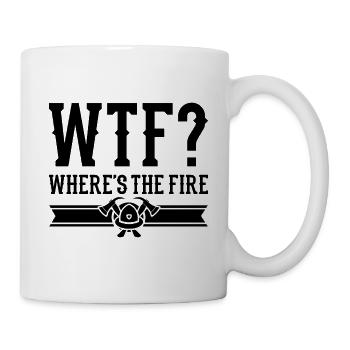 Pompier volontaire pompier - Mug blanc - blanc - Droite