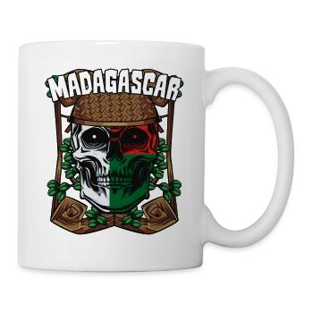 Cool Malagasy skull Madagascar gift - Mug - white - Right