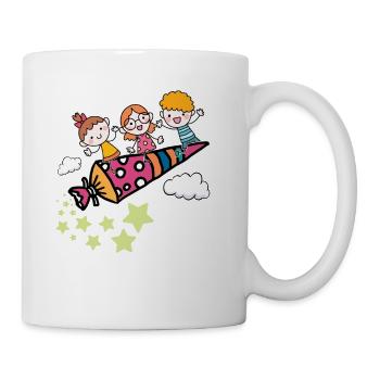 Back to school School bag School start School Enrolment - Mug - white - Right
