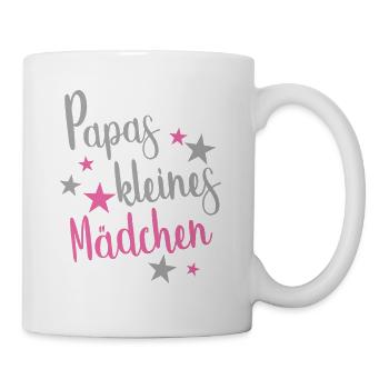 Papas Kleines Mädchen - Mug blanc - blanc - Droite