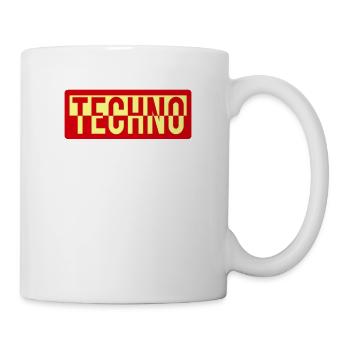 TECHNO - Tasse - Weiß - Rechts