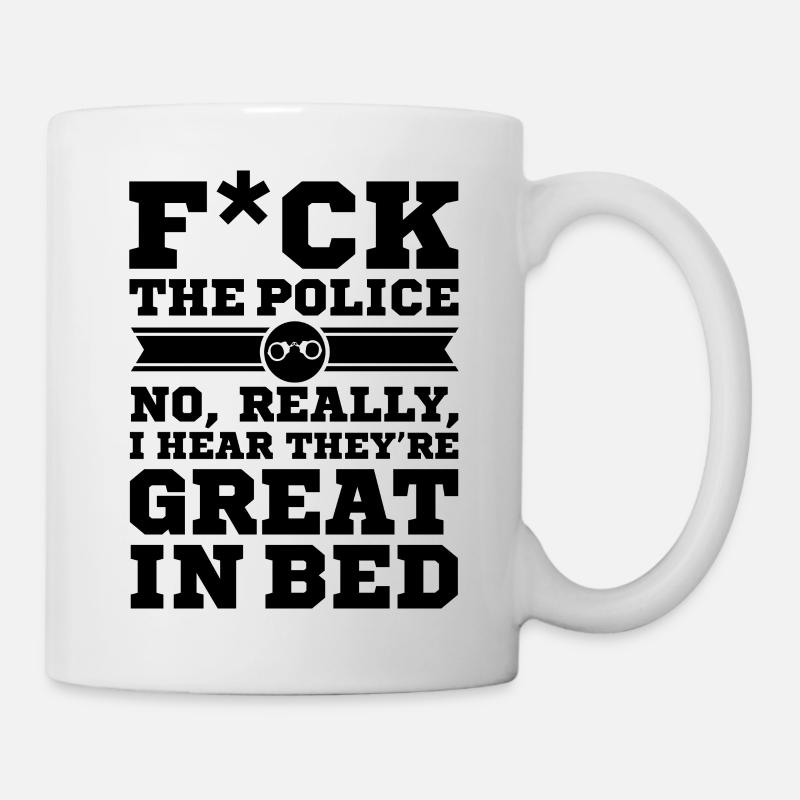 police - Mug blanc - blanc