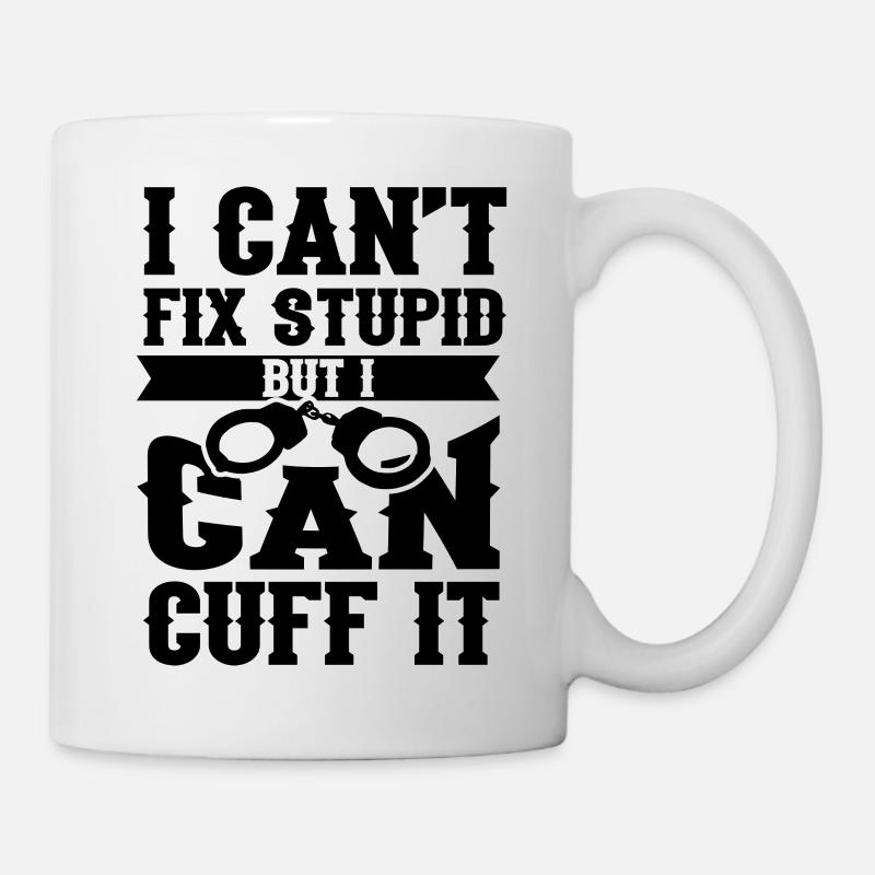 police - Mug blanc - blanc