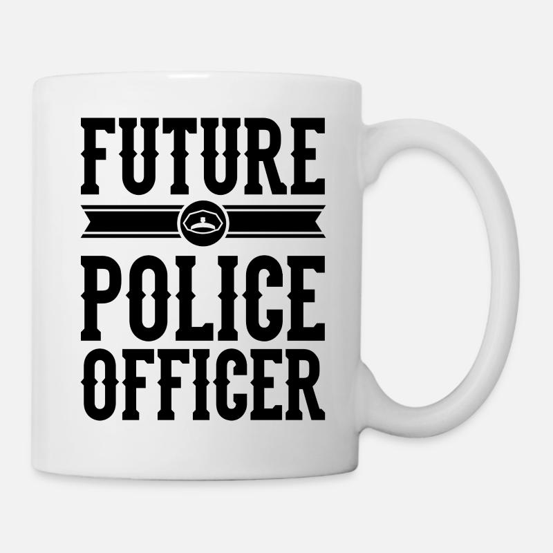 police - Mug blanc - blanc