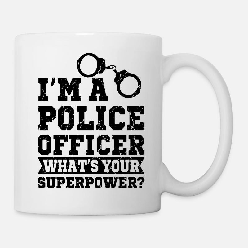 Polizei - Tasse - Weiß