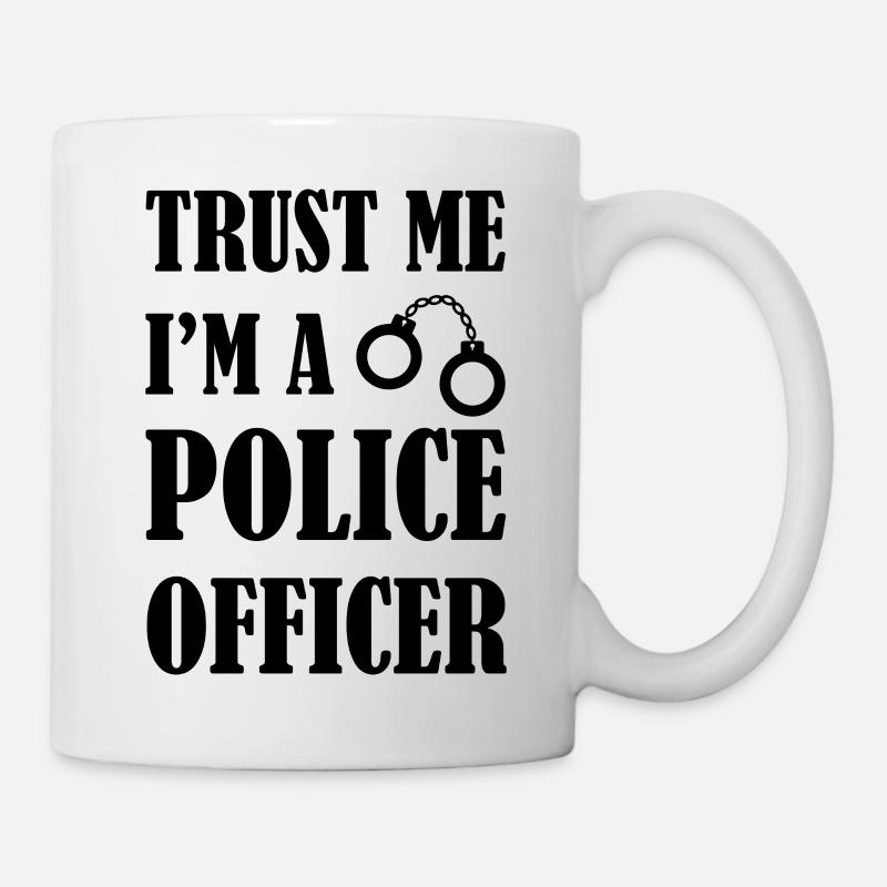 police - Mug blanc - blanc