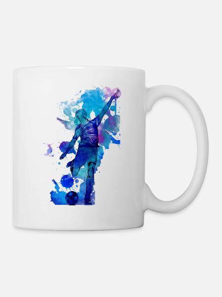 Fußball - Tasse - Weiß