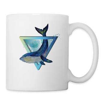 Wal - Dreieck - Aquarell - Mug blanc - blanc - Droite