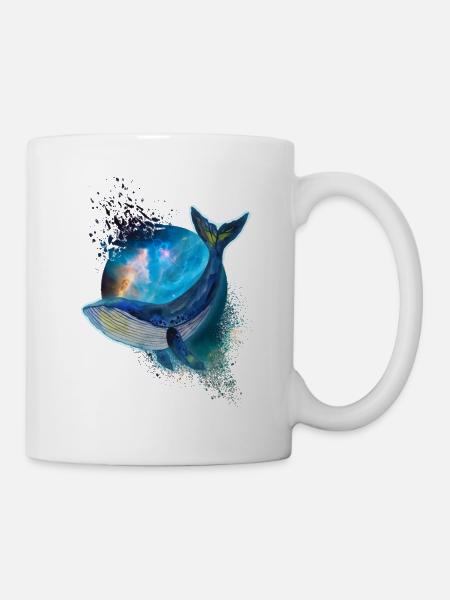 Wal - Galaxie - Aquarell - Mug blanc - blanc