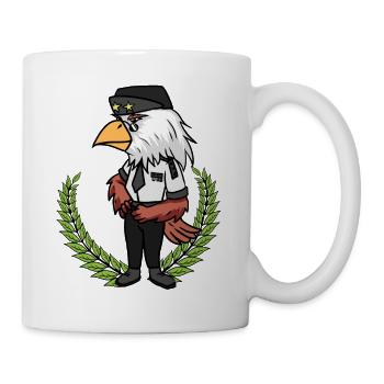 Piloten Pilot Fliegen Flugzeug Kapitän Vogel Flug - Tasse - Weiß - Rechts