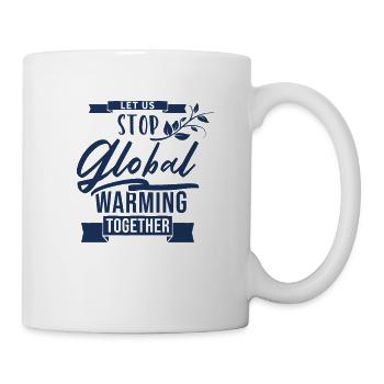 Changement climatique Planète réchauffement climatique Terre Extinction des forêts - Mug blanc - blanc - Droite