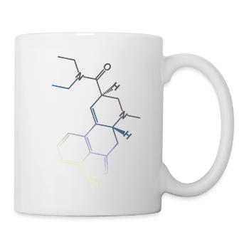 LSD Strukturformel Molekül A. Hofmann Bicycle Day - Tasse - Weiß - Rechts