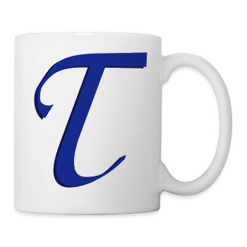 T, Buchstaben, Letters, Initialen - Tasse - Weiß - Rechts