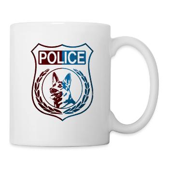 Police Polizei Abzeichen Wappen - Mug - white - Right