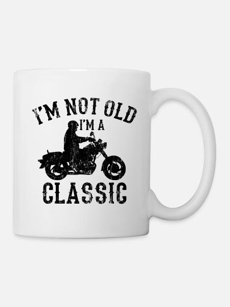 Motorrad - Tasse - Weiß