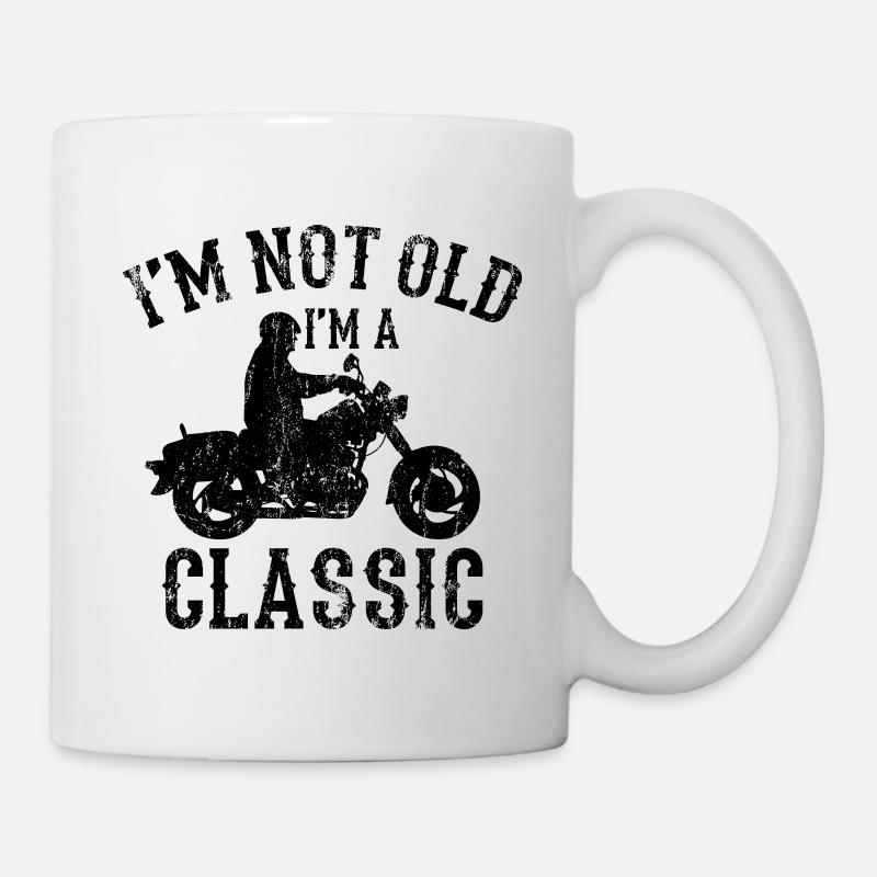 Motorrad - Tasse - Weiß
