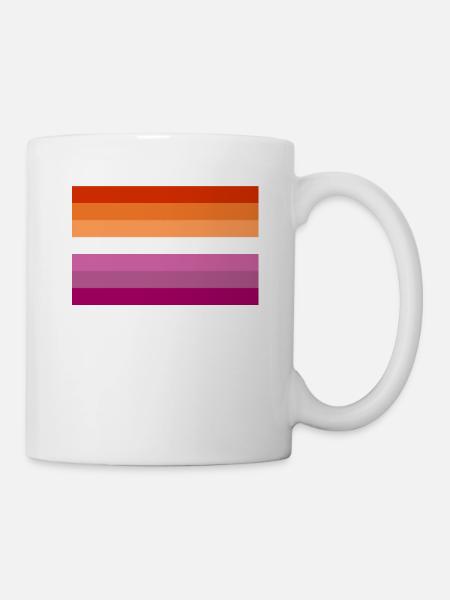 Pride Lesbian Lesbian Flag CSD Parade - Mug - white