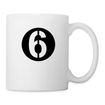 Rouleaux en tôle Numéro de départ 6 - Mug blanc - blanc - Droite