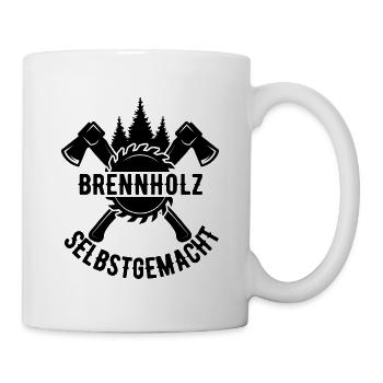 Bois de chauffage maison Bois de chauffage Location - Mug blanc - blanc - Droite