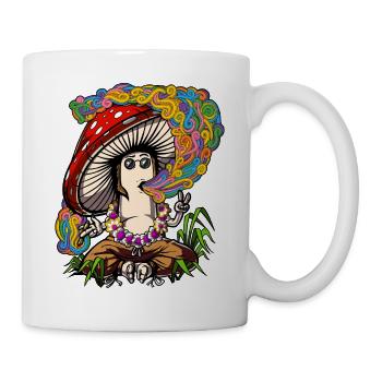 Festival de champignons magiques psychédéliques Shrooms Shrooms - Mug blanc - blanc - Droite