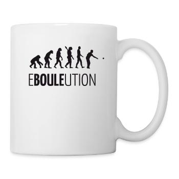 Boule Petanque Boccia EVOLUTION T-Shirt - Tasse - Weiß - Rechts